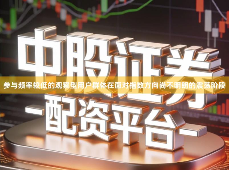 参与频率较低的观察型用户群体在面对指数方向尚不明朗的震荡阶段