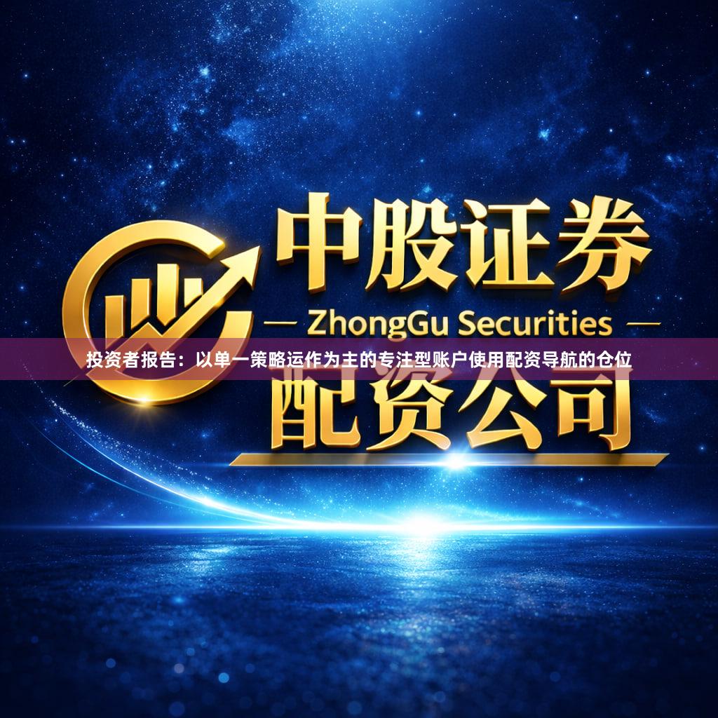 投资者报告：以单一策略运作为主的专注型账户使用配资导航的仓位